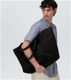 Giorgio Armani Leather-trimmed tote bag