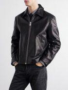 TOTEME - Distressed Leather Jacket - Black