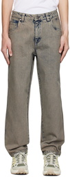 Dime Gray Relaxed Jeans