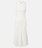 Victoria Beckham Mira ribbed-knit zip-up midi dress