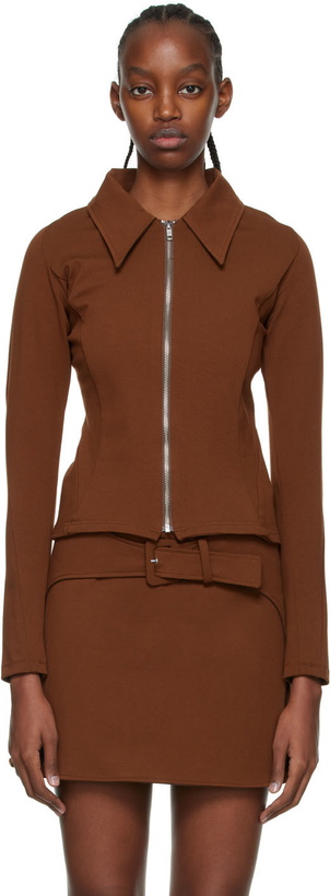 Photo: Anne Isabella Brown Viscose Shirt