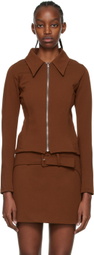 Anne Isabella Brown Viscose Shirt