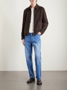 Canali - Woven Suede Jacket - Brown