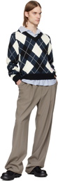 Charles Jeffrey LOVERBOY Blue Smart Sweater
