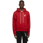 Off-White Red Cut Here Hoodie