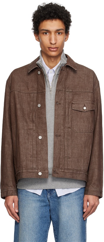 Photo: POTTERY Brown Relaxed Denim Jacket