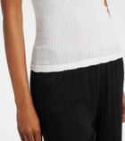 Velvet Iniku cotton-blend pointelle tank top