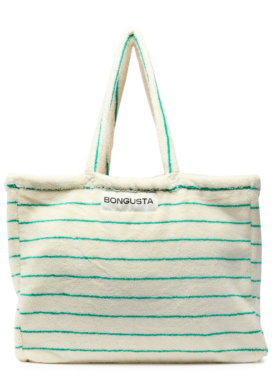 Bongusta Naram Weekend Striped Terry - White And Green - One Size