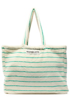 Bongusta Naram Weekend Striped Terry - White And Green - One Size
