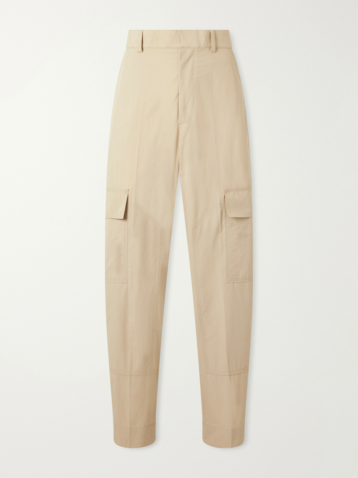 Bottega Veneta - Straight-Leg Cotton-Toile Cargo Trousers - Neutrals