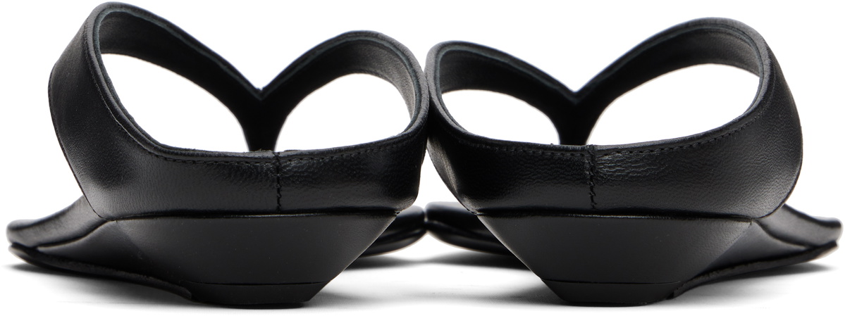 Loulou de Saison Black Coda Nappa Leather Sandals