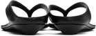 Loulou de Saison Black Coda Nappa Leather Sandals