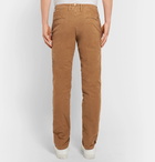 Incotex - Slim-Fit Stretch-Cotton Twill Trousers - Men - Tan