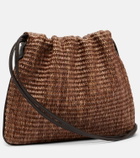 Brunello Cucinelli Mellow Small raffia-effect crossbody bag