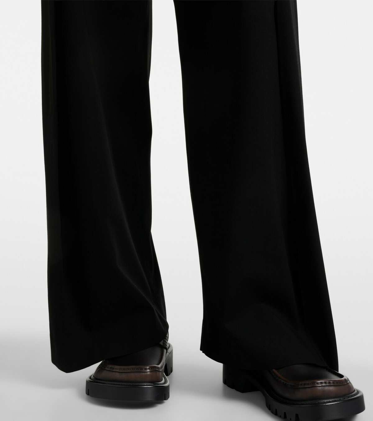 Loewe Belted wool wide-leg pants