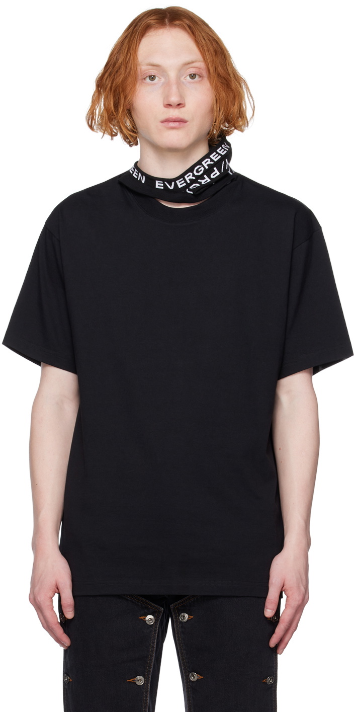 Y/Project Black Triple Collar T-Shirt Y/Project
