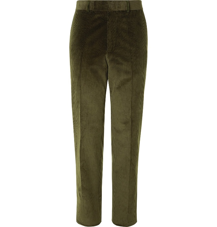 Photo: Kingsman - Cotton-Blend Corduroy Suit Trousers - Green