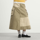 Damson Madder Women's Marcelle Barn Midi Skirt in Olive