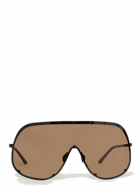 Photo: Rick Owens - Shield Sunglasses in Black