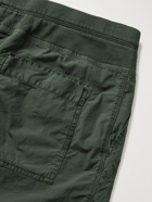 JAMES PERSE - Stretch-Cotton Poplin Drawstring Shorts - Green