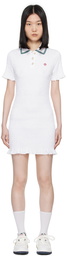 Casablanca White Shirred Minidress