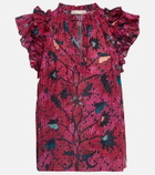 Ulla Johnson Fleur printed cotton-blend top