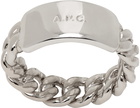 A.P.C. Silver Darwin Ring