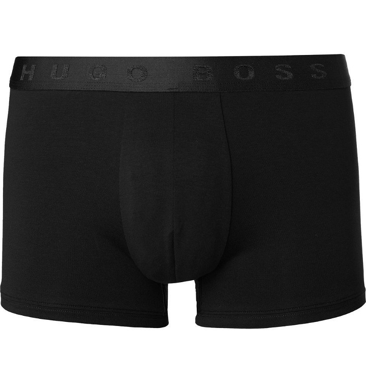 Photo: Hugo Boss - Organic Stretch-Cotton Boxer Briefs - Men - Black