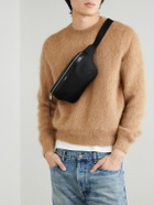SAINT LAURENT - Leather-Trimmed Canvas Belt Bag