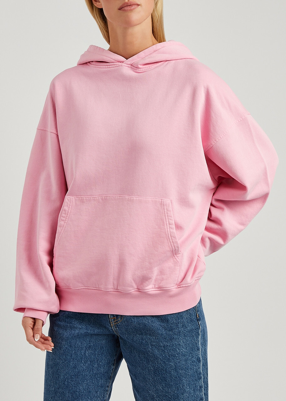Colorful Standard Hooded Cotton Sweatshirt Light Pink
