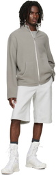 Rier Gray Fleece Full Zip Track Jacket
