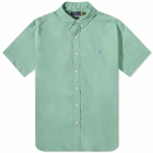 Polo Ralph Lauren Men's Featherweight Twill Short Sleeve Shirt in Faded Mint