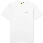 New Amsterdam Surf Association Men's Name T-Shirt in White/Cobalt