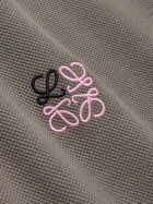 Loewe - Logo-Embroidered Cotton-Piqué Polo Shirt - Brown