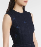 Erdem Floral denim midi dress