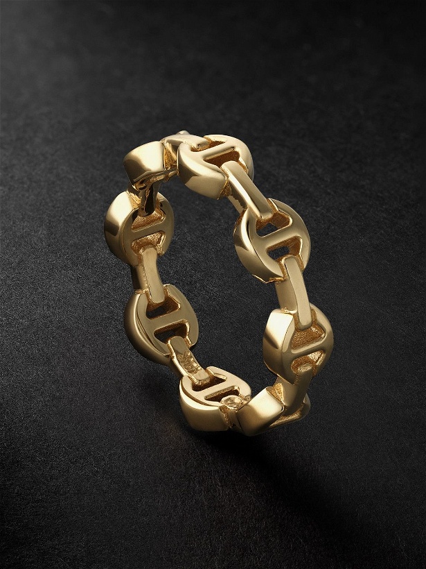 Photo: HOORSENBUHS - Dame Tri-Link Gold Ring - Gold
