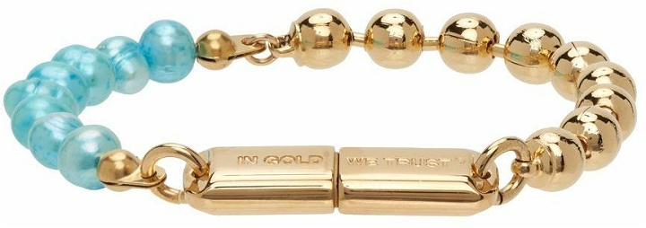 Photo: IN GOLD WE TRUST PARIS SSENSE Exclusive Gold USB Bracelet