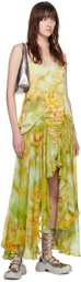 Collina Strada Green Magnolia Midi Dress