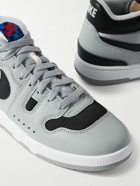 Nike - Mac Attack QS Leather and Mesh Sneakers - Gray