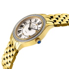 GV2 by Gevril Milan Quartz Diamond White Dial Ladies Watch 12161B