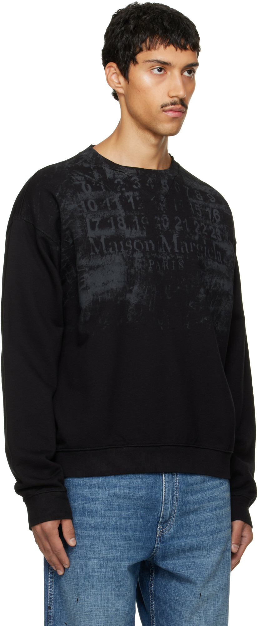 Maison Margiela Black Number Sweatshirt