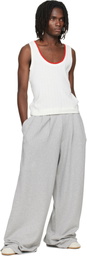 Dries Van Noten Gray Pleated Sweatpants