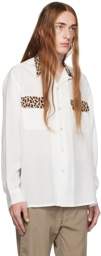 WACKO MARIA White Leopard Shirt