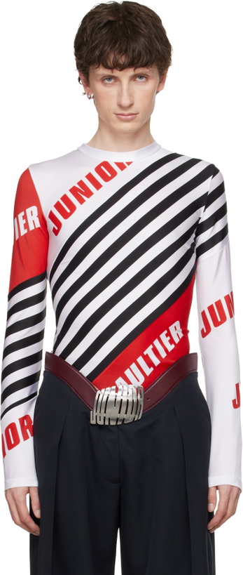 Photo: Jean Paul Gaultier White & Black 'The Junior Gaultier' Top
