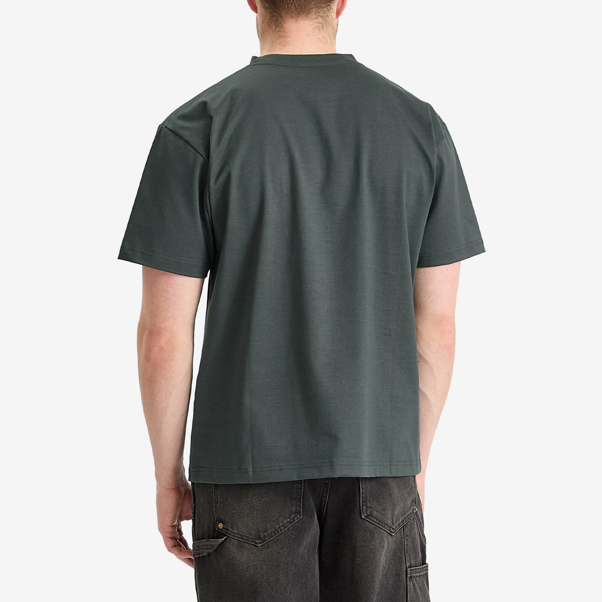 Uniform Experiment Men's Stencil Logo T-Shirt in Green