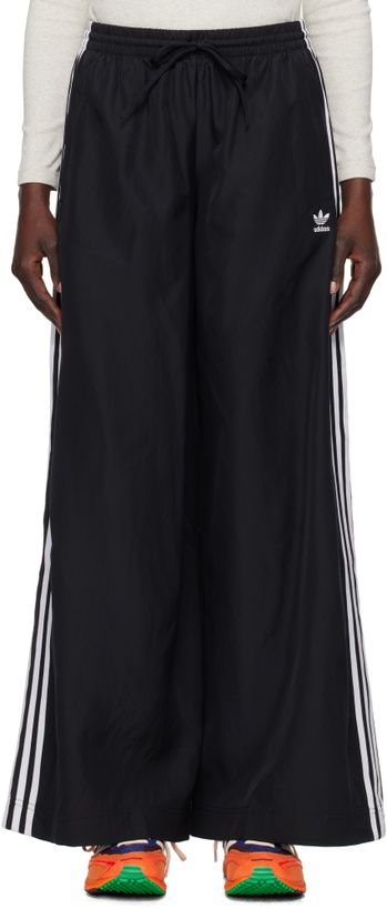 Photo: adidas Originals Black Adilenium Season 3 Oversized Track Pants