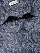 Etro - Paisley-Print Silk-Crepon Shirt - Blue
