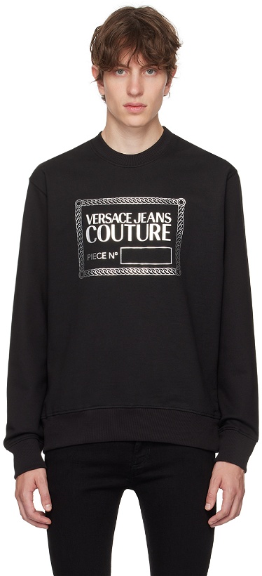 Photo: Versace Jeans Couture Black Piece Number Sweatshirt