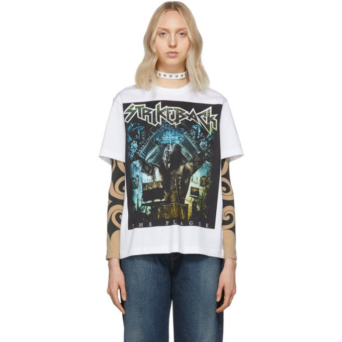 JUNYA WATANABE STRIKEBACK Tシャツ sleepy様用 Junya Watanabe White Strikeback T-Shirt Junya Watanabe