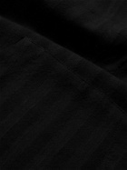 Chamula - Striped Cotton Hoodie - Black